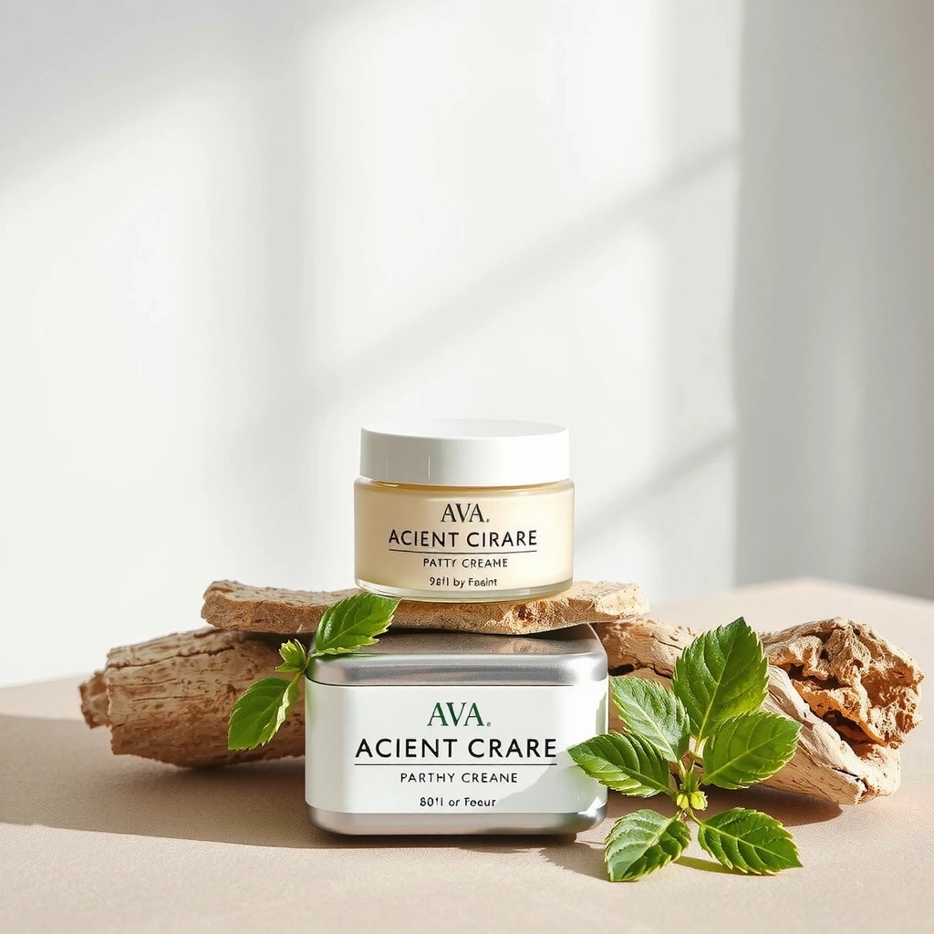 Luxury anti-aging skin care cream jar